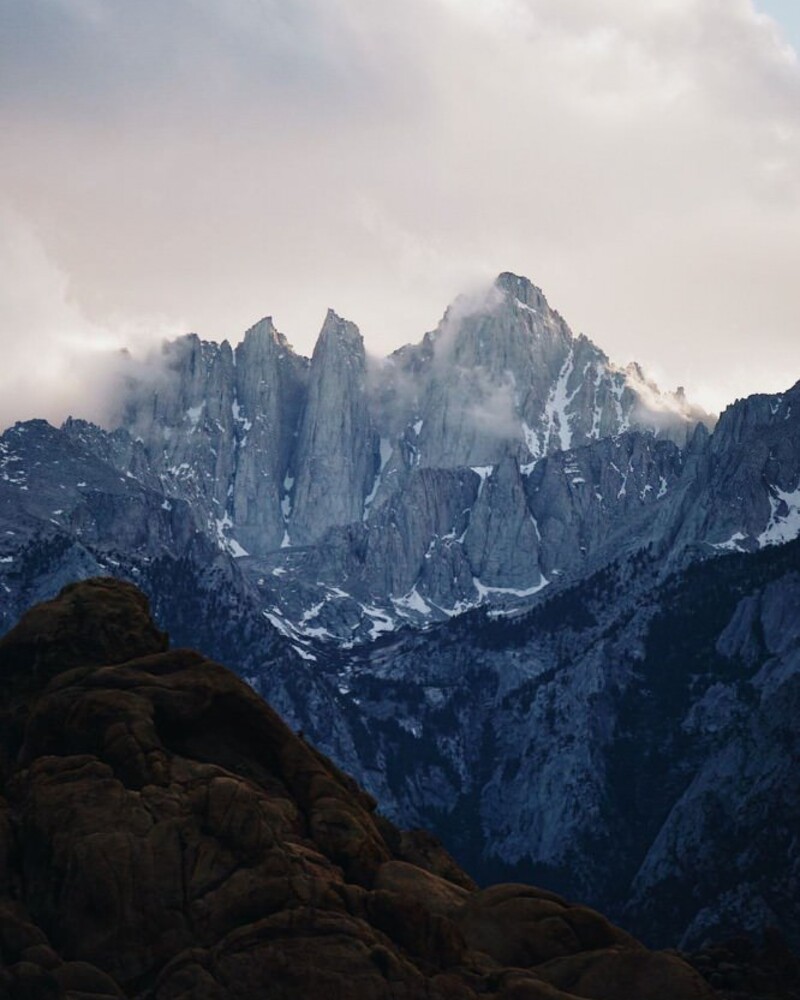 Mountain with an interesting rock formation