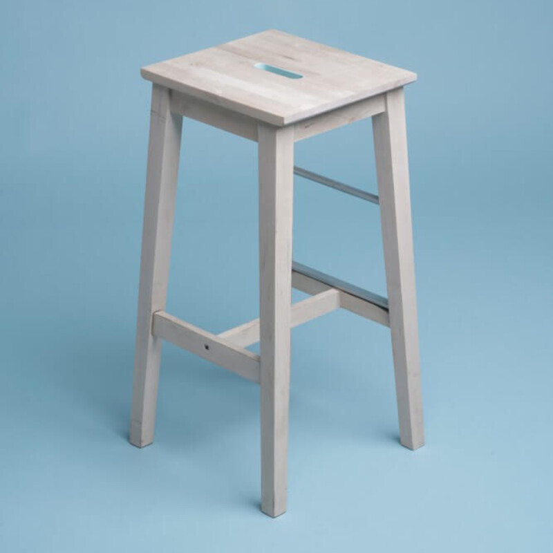 Ikea stool. Wood. Super boring!